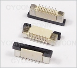 0.5 12Pin 立贴FPC连接器图,0.5 12Pin 立式贴片FPC连接器图，0.5 12Pin SMT FPC Connector Picture,0.5 12P 立贴FFC连接器座图,0.5S-1-12PB