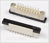 0.5 18Pin 立贴FPC连接器图,0.5 18Pin 立式贴片FPC连接器图，0.5 18Pin SMT FPC Connector Picture,0.5 18P 立贴FFC连接器座图,0.5S-1-18PB