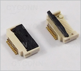 0.5mm 10PIN 带卡扣 掀盖 FPC连接器图，0.5mm 10Pin 带卡点 翻盖式FPC连接器图,0.5mm Pitch 10Pin down Contact ZIF Fpc Connector Picture