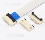 0.5mm 12PIN 掀盖 FPC连接器图，0.5mm12Pin翻盖式FPC连接器图，0.5 12Pin 掀盖式 FFC连接器图,0.5mm Pitch 12Pin down Contact ZIF Fpc Connector Picture