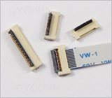 间距0.5mm后压 掀盖式 贴片 高1.2mm,0.5超薄FPC连接器下接，0.5后压掀盖式FPC连接器，0.5后压掀盖FPC连座，0.5mmFPC翻盖式 高1.2mm