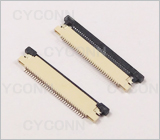 0.5 34P 高1.2 FPC连接器上接，0.5 34P 上接 FPC连接器，0.5 34P 抽屉式上接FPC座，0.5mmFPC卧贴34PIN,0.5S-3S-34PWB