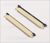 0.5 50P 高1.2 FPC连接器上接，0.5 50P 上接 FPC连接器，0.5 50P 抽屉式上接FPC座，0.5mmFPC卧贴50PIN,0.5S-3S-50PWB