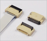 0.5 10P 高2.0 FPC连接器，双面接触点,0.5S-7X-10PWB