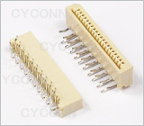 1.0 20Pin 弯插单面接触不带锁FPC连接器图，1.0 20Pin弯脚插板FPC连接器图片，1.0 20P DIP FPC插座图，1.0mm 20Pin 90° DIP No ZIF FPC Connector Picture
