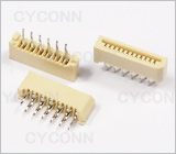 1.0 12Pin直插单面接触不带锁FPC连接器图，1.0 12Pin插板FPC连接器图片，1.012P FPC插座图，1.0mm 12Pin DIP No ZIF FPC Connector Picture