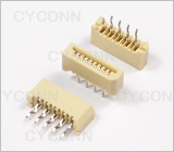1.0 9Pin直插单面接触不带锁FPC连接器图，1.0 9Pin插板FPC连接器图片，1.09P FPC插座图，1.0mm 9Pin DIP No ZIF FPC Connector Picture