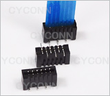 1.0 6Pin 立贴双面接触连接器图,1.0 6PIN 立式贴片双面接FPC连接器图片,1.0 6Pin 立贴双面接触FFC连接器无锁扣图,1.0mm 6PIN SMT No ZIF Double Contact FPC Connector Picture