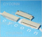 1.0 12Pin 贴片式 双面接,1.0mmFPC座12P，1.0mmFPC卧贴12P，1.0 12P双面接不带锁扣
