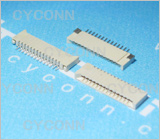 1.0 14Pin 贴片式 双面接,1.0mmFPC座14P，1.0mmFPC卧贴14P，1.0 14P双面接不带锁扣