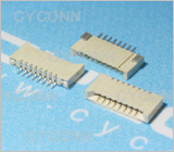1.0 8Pin 贴片式 双面接,1.0mmFPC座8P，1.0mmFPC卧贴8P，1.0 8P双面接不带锁扣