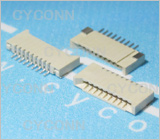 1.0 9Pin 贴片式 双面接,1.0mmFPC座9P，1.0mmFPC卧贴9P，1.0 9P双面接不带锁扣