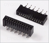 1.0 12Pin 直插双面接触连接器图,1.0 12Pin DIP FPC座,1.0 12PIN 立式插板双面接FPC连接器图片,1.0 12Pin 插板双面接触FFC连接器无锁扣图,1.0mm 12PIN DIP No ZIF Double Contact FPC Connector Picture