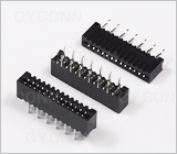 1.0 13Pin 直插双面接触连接器图,1.0 13Pin DIP FPC座,1.0 13PIN 立式插板双面接FPC连接器图片,1.0 13Pin 插板双面接触FFC连接器无锁扣图,1.0mm 13PIN DIP No ZIF Double Contact FPC Connector Picture