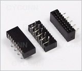 1.0 9P 弯脚双面接触FPC连接器图,1.0 9Pin 90° 插板双面接触FPC连接器图,1.0 9P 卧式插板 双面接FFC连接器图,1.0 9PIn 90° DIP NO ZIF  Double Contact FPC Connector Picture