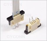 1.0插板带锁扣FPC连接器，1.0mm DIP FPC座，1.0插板式带锁扣FPC连接器