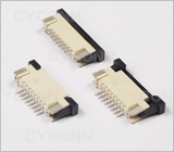 1.0 8P抽屉式上接FPC连接器,1.0 8P FPC连接器上接,1.0 8Pin 上接 抽屉式 FPC连接器,1.0FPC座8Pin，1.0mmFPC卧贴8Pin,