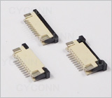 1.0 9P抽屉式上接FPC连接器,1.0 9P FPC连接器上接,1.0 9Pin 上接 抽屉式 FPC连接器,1.0FPC座9Pin，1.0mmFPC卧贴9Pin,