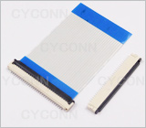 1.0 30PIN 掀盖式下接FPC连接器H2.0，1.0 30P翻盖式下接FPC座高2.0mm