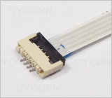 1.0mm 掀盖式 FPC连接器 H2.0mm,1.0 掀盖式 连接器,1.0 掀盖式FFC连接器