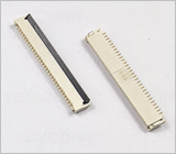 1.0 30Pin 后压 掀盖 式H2.0mm FPC连接器图,1.0 30PIN 后翻盖式FPC连接器H2.0图片,1.0 30Pin掀盖FPC连接器相片,1.0 30PIN掀盖式插座图,1.0 30Pin 后掀盖式 FFC连接器图,1.0mm Pitch 30Pin Double Contact ZIF Fpc Connector Picture