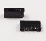 1.25 7Pin 立贴双面接触连接器图,1.25 7PIN 立式贴片双面接FPC连接器图片,1.25 7Pin 立贴双面接触FFC连接器无锁扣图,1.25mm 7PIN SMT No ZIF Double Contact FPC Connector Picture