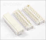 1.25 18Pin 弯插带锁扣FPC连接器图，1.25 18Pin弯脚插板FPC连接器图片，1.25 18P DIP FPC插座图，1.25mm 18Pin 90° DIP ZIF FPC Single Contact Connector Picture