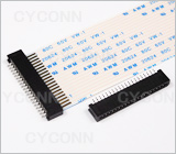 1.25 20P卧贴双面接不带锁扣图，1.25mm 20Pin FPC连接器双面接触图，1.25 20P FPC座，1.25 20PinFPC卧贴图，1.25mm 20Pin SMT NO ZIF  Double Contact FPC Connector Picture