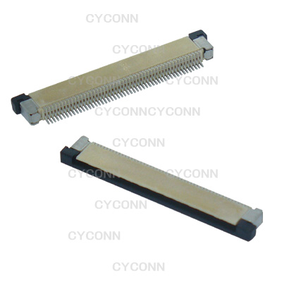 0.5mmFPC连接器,0.5mmFFC连接器,0.5mm 60PIN FPC连接器,0.5 60PIN 上接 FPC插座