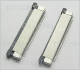 0.5mm FPC 40PIN 上接 FPC连接器，0.5mm 40PIN FPC插座 上接