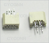 1.0 4P FPC连接器 立式 单面接触 插板式，1.0mm 4P FPC连接器 立式插板式，1.0mm 4P FPC插座
