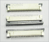 1.0mm 22P FPC连接器 上接，1.0mm 22P FPC插座，1.0mm 22PIN FPC连接器，1.0 22PIN FPC 上接