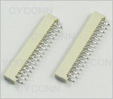 1.0mm 31P FPC连接器 ，FPC 1.0mm 31P 插座,1.0mm 31PIn FPC连接器,1.0mm 31 连接器 单面接 插板