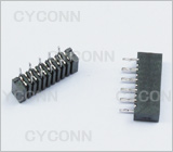 1.0mm 10P 双面接 直脚FPC座,1.0 FPC 10PIN 立式 插板 连接器