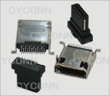 MINI USB 12P 半贴 母座，USB 12PIN，MINI 12PIN
